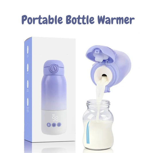 Portable Bottle Warmer for Travel, Dual Heating Modes for Breastmilk & Water On The Go,
